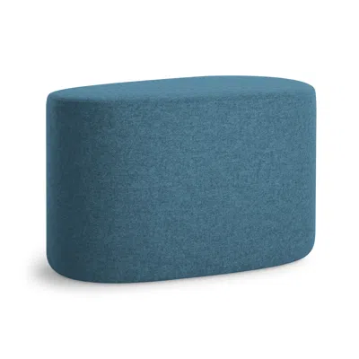 Blu Dot Swole Medium Ottoman - Vesper Marine Blue