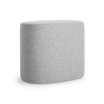 Blu Dot Swole Small Ottoman - Vesper Light Grey In Gray