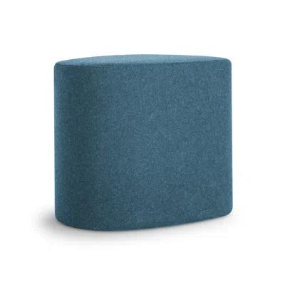 Blu Dot Swole Small Ottoman - Vesper Marine Blue
