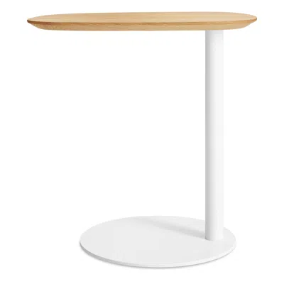 Blu Dot Swole Wood Small Table In White Oak/white