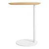 Blu Dot Swole Wood Tall Table In White Oak/white