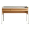 Blu Dot Tabloid Desk In White Oak/putty