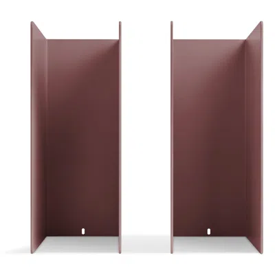 Blu Dot Tabs Bookends - Oxblood In Burgundy