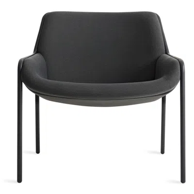 Blu Dot Tangent Lounge Chair - Maharam Meld In Panda In Black