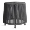 Blu Dot Tether Outdoor Ottoman In Charcoal