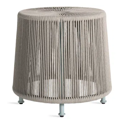 Blu Dot Tether Outdoor Ottoman - Toohey Breezy Blue