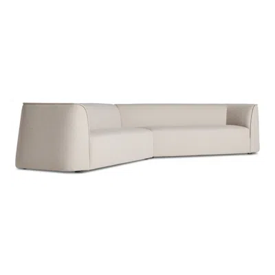 Blu Dot Thataway Angled Sectional Sofa - Maharam Mantle In Future In Gray