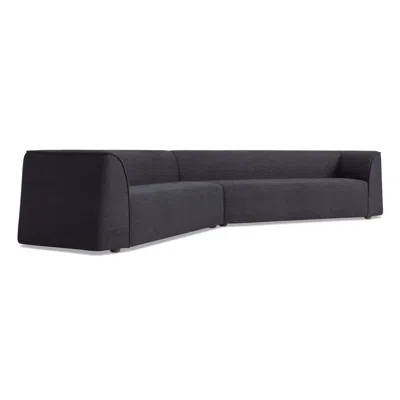 Blu Dot Thataway Angled Sectional Sofa In Tofte Navy