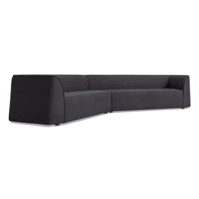 Blu Dot Thataway Angled Sectional Sofa - Tofte Navy In Blue