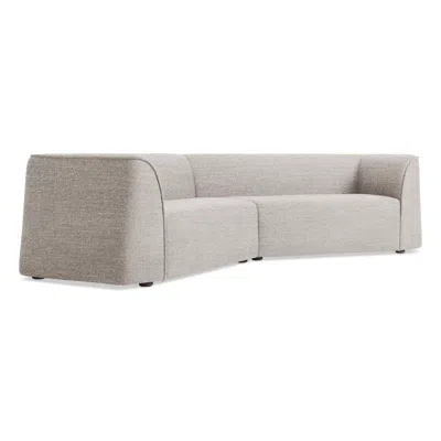 Blu Dot Thataway Small Angled Sectional Sofa - Tait Charcoal