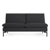 Blu Dot The New Standard Armless Sofa In Maharam Meld In Panda/black