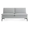 Blu Dot The New Standard Armless Sofa In Maharam Mode In Intaglio/black