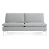 Blu Dot The New Standard Armless Sofa In Maharam Mode In Intaglio/white