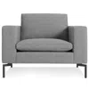 Blu Dot The New Standard Lounge Chair In Spitzer Grey/black