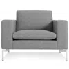 Blu Dot The New Standard Lounge Chair In Spitzer Grey/white