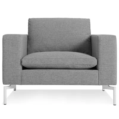 Blu Dot The New Standard Lounge Chair In Spitzer Grey/white