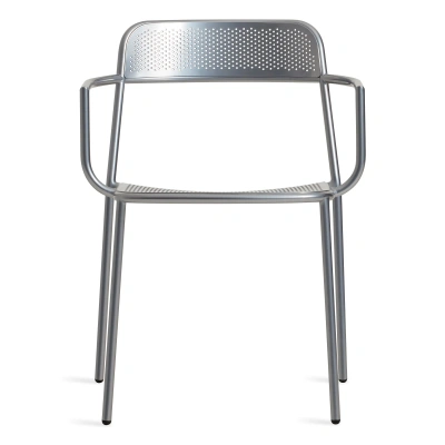 Blu Dot Trim Dining Chair In Silver