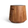 Blu Dot Turn Stool - Acacia / Heathered Graphite