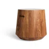 Blu Dot Turn Stool - Acacia / Heathered Off White