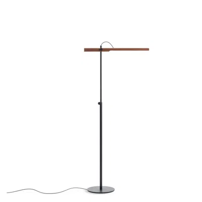 Blu Dot Type A Task Floor Lamp - Walnut / Oblivion