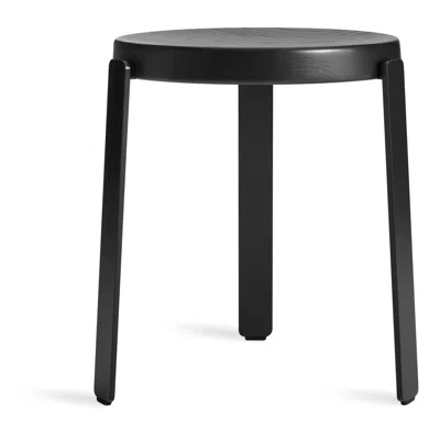 Blu Dot Unit Stool In Black On Ash/oblivion
