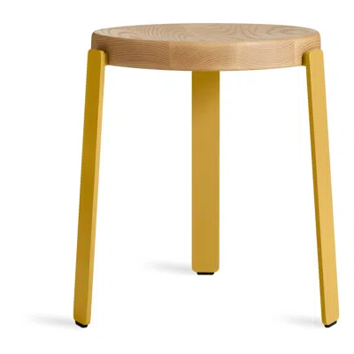 Blu Dot Unit Stool - Golden Ash / Mustard