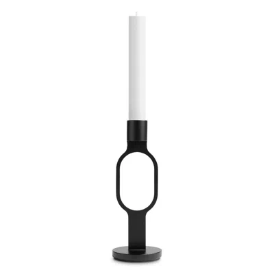 Blu Dot Who Goes There? Candle Holder Shape 2 In Black