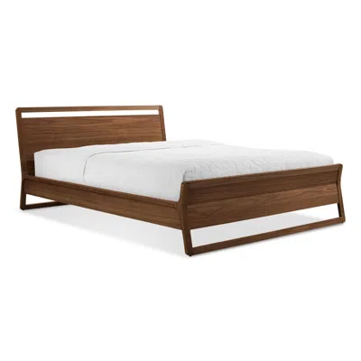 Blu Dot Woodrow Bed - Full / Walnut In Brown