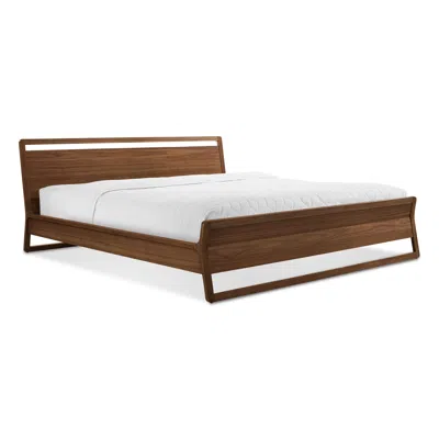Blu Dot Woodrow Bed - King / Walnut In Brown