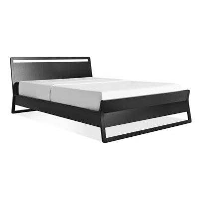 Blu Dot Woodrow Full Bed In Black On Ash