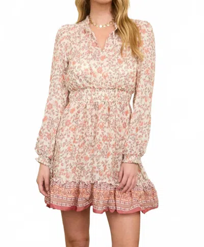 Blu Pepper Bali Print Dress In Ivory Multi In White