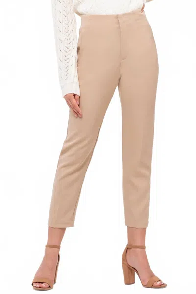 Blu Pepper Becky's Slim Dress Pants In Tan In Multi