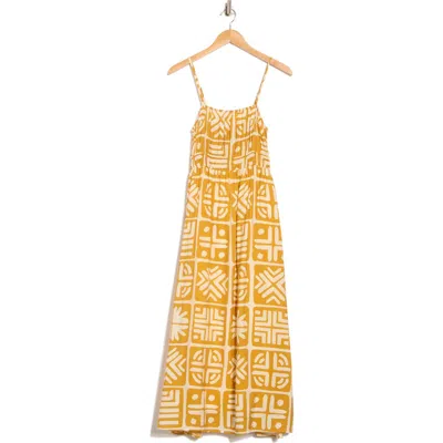 Blu Pepper Block Print Maxi Dress