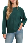 Blu Pepper Boatneck Sweater In Hunter Green