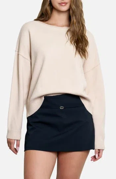 Blu Pepper Boatneck Sweater In Gold