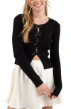 Blu Pepper Bow Embellished Pullover Sweater