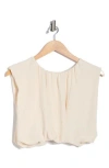 Blu Pepper Bubble Hem Top In Neutral
