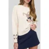 Blu Pepper Bunny Sweater In Neutral