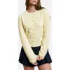 Blu Pepper Button Down Cardigan In Yellow
