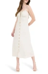 Blu Pepper Button-up Midi Dress