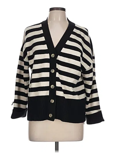 Pre-owned Blu Pepper Cardigan Sweater In Black