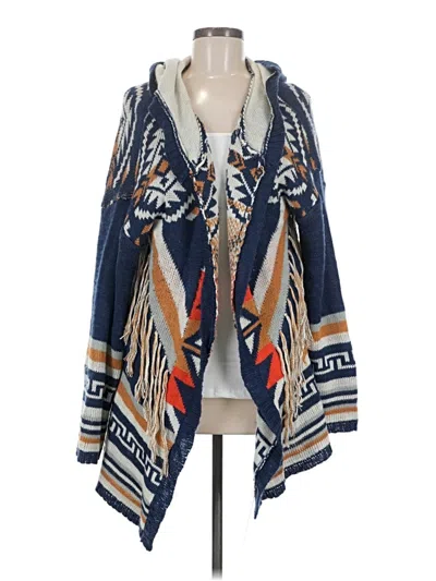 Pre-owned Blu Pepper Cardigan Sweater In Blue