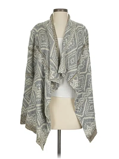 Pre-owned Blu Pepper Cardigan Sweater In Gray