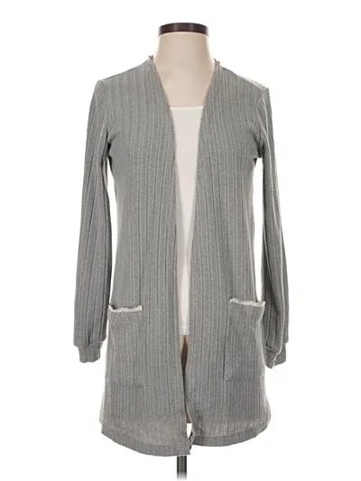Pre-owned Blu Pepper Cardigan Sweater In Gray