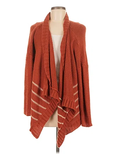 Pre-owned Blu Pepper Cardigan Sweater In Orange