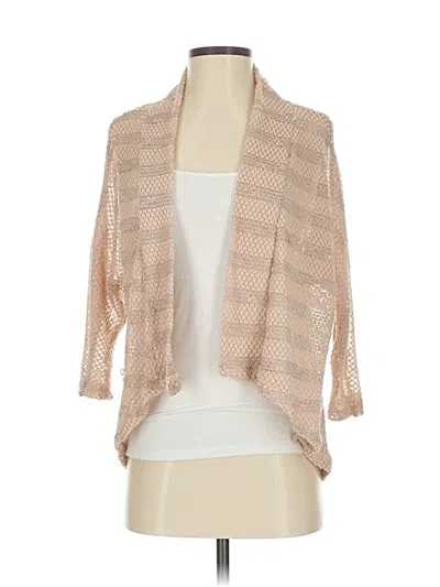 Pre-owned Blu Pepper Cardigan Sweater In Tan