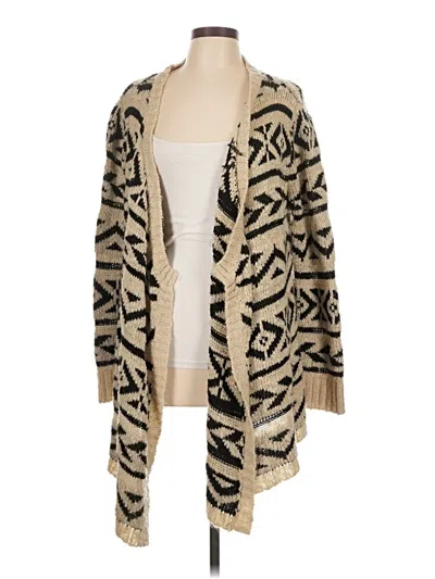 Pre-owned Blu Pepper Cardigan Sweater In Tan