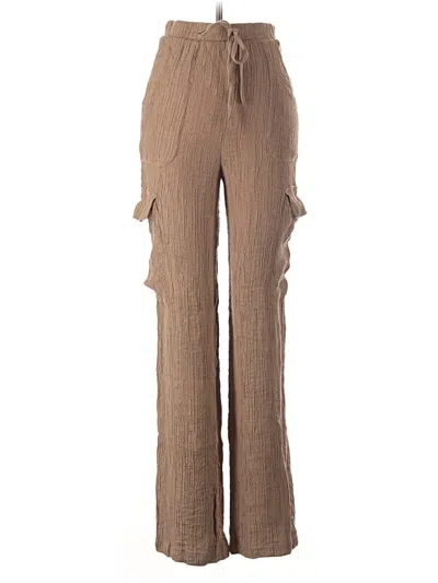 Pre-owned Blu Pepper Cargo Pants In Brown