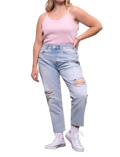 Blu Pepper Carly Scalloped Cami In Lilac In Blue