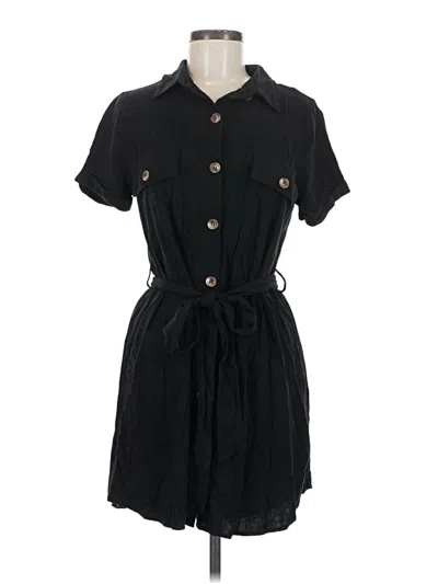Pre-owned Blu Pepper Casual Dress In Black